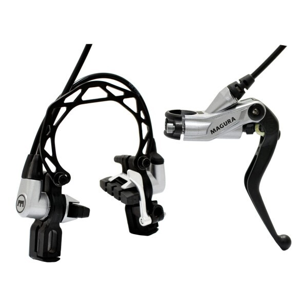 Magura HS33 R Hydraulic Rim Brakes 4-Finger Lever Brake Set (F+R), Silver, MG2569