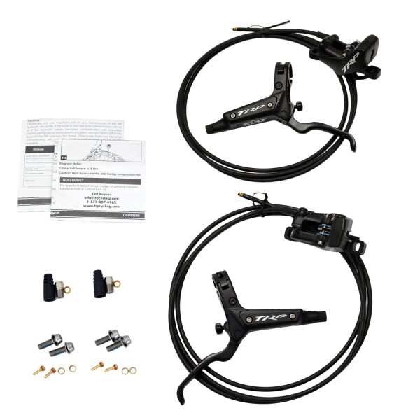 TRP DH-R EVO HD-M846 Hydraulic Disc Brake Set 4-Piston Caliper (F+R) Black STB2706