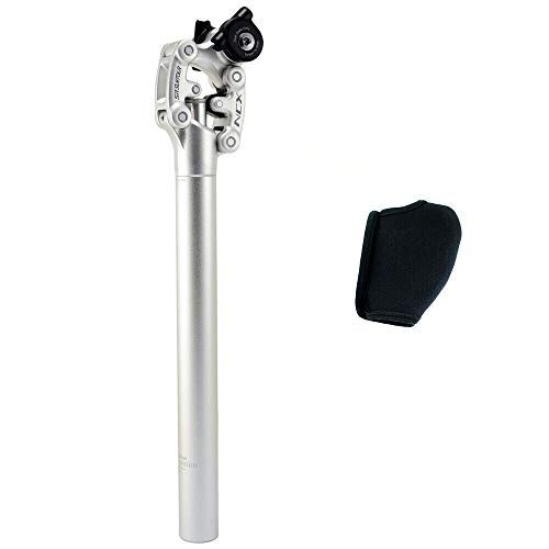 SR SUNTOUR SP12 NCX Suspension Seat Post with Protective Cover 31.6X400mm Silver VK2298