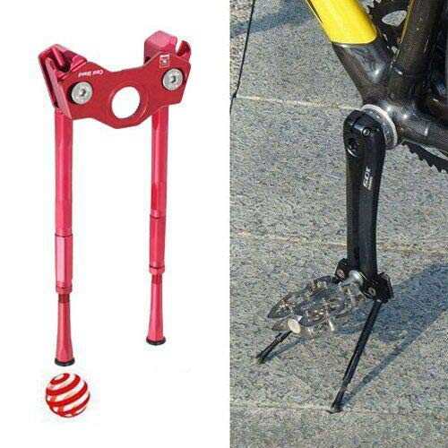 Gearoop Bicycle CoolStand Alloy Adjustable Side Stick 33-39mm Red ST1916