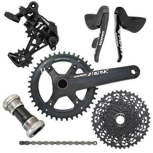 SRAM Apex1 GXP 10/11 Speed Crankset Asymmetry 42T Length 170mm BCD 110mm SY3526 (170mm)