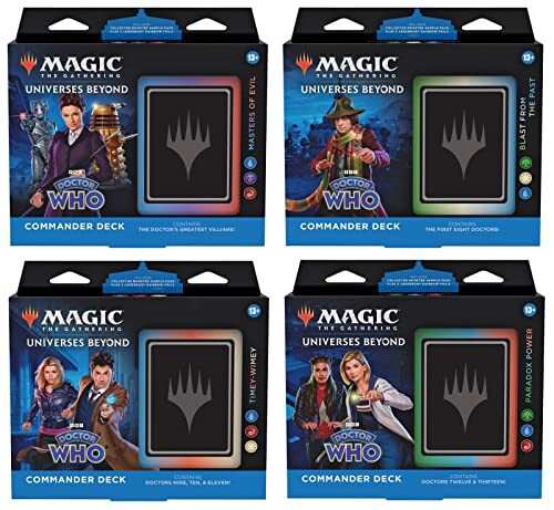 Magic the Gathering Universe Beyond Doctor Who Commander Decks (ディスプレイごとに4デッキ)