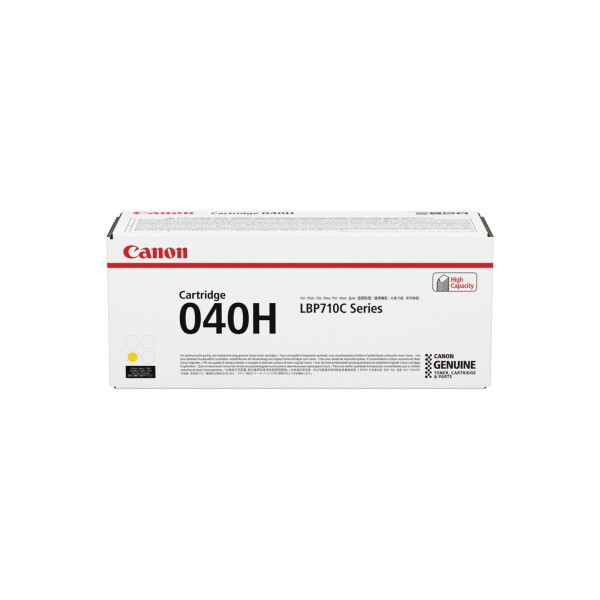 Canon 040 H - Yellow - original - toner cartridge - for imageCLASS LBP712Cdn i-SENSYS LBP710Cx LBP712Cx Satera LBP712Ci