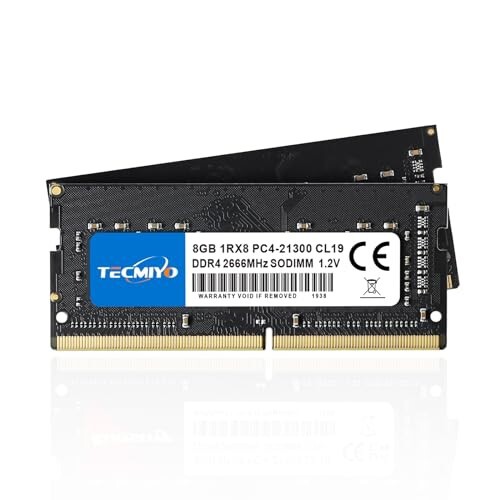 TECMIYO メモリ 増設メモリ ノートPC用メモリ DDR4-2666 (PC4-21300) 安定 ハイスピード転送 260Pin 1.2V SO-DIMM 8GB×2枚 (16GB) (ブラ