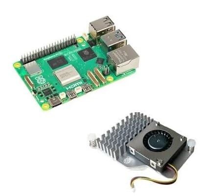 Raspberrypi5 4G（技適取得済！技適マーク入り）ラズベリーパイ5 4G＆アクティブ・クーラー・ヒートシンク/ファン …セット