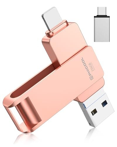 4in1 iPhone対応 USBメモリ 256GB iPad対応 usbメモリー データ バックアップ スマホ容量不足解消 iOS/USB/Type-C/Micro USB搭載 高速 写