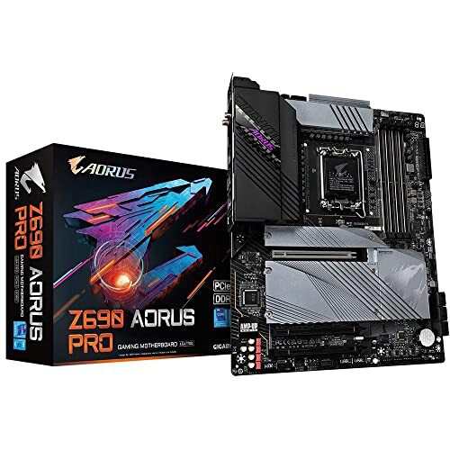 Gigabyte Z690 AORUS PRO ATXマザーボード - 第12世代Intel Coreプロセッサー(LGA 1700)、16+1+2デジタルVRM、DDR5-6200(OC)メモリ、フル