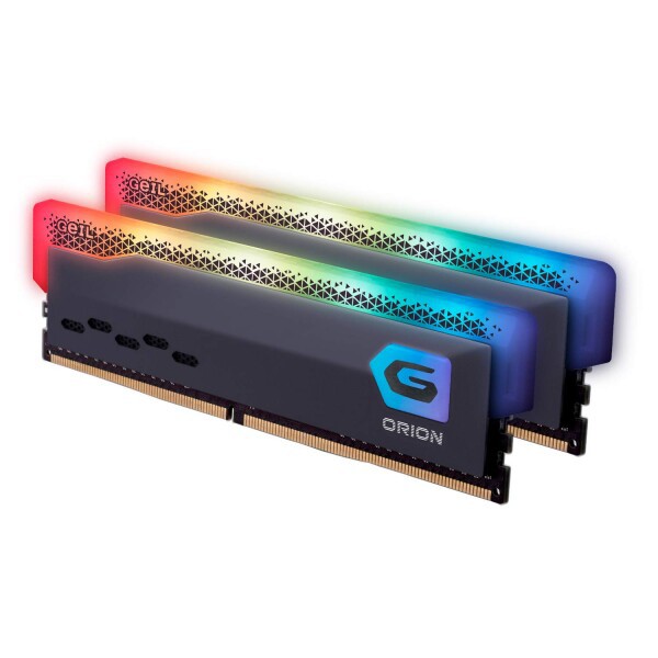 GeIL ORION RGB DDR4 RAM，32GB (16GBx2) 3200MHz 1.35V XMP2.0，Intel/AMD 兼用、高速性能、卓越したパーフォーマンス、RGBライティング