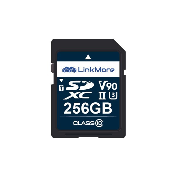 LinkMore SDカード 256GB / UHS-II / V90 / Class10 / SDXC/超高速 メモリーカード