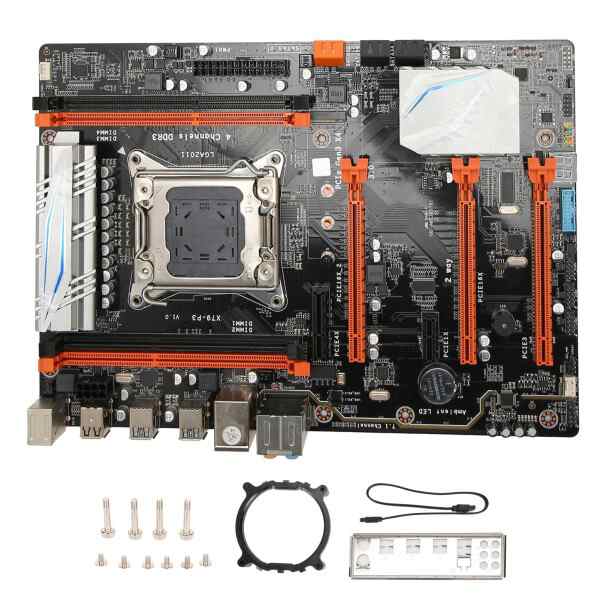 X79?P3 コンピュータマザーボード、4 チャンネル DDR3 デスクトップマザーボードサポート LGA2011 ピン CPU、SATAM.2 NVME ATX デスクト