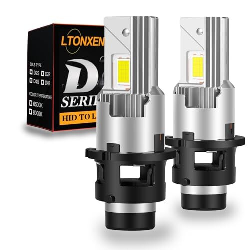 LTONXEN 車用 LED ヘッドライト D2R 純正HID交換用 配線レス ヘッドライト d2r ledバルブ 爆光 6500K ホワイト車検対応 35W 12V LEDバル