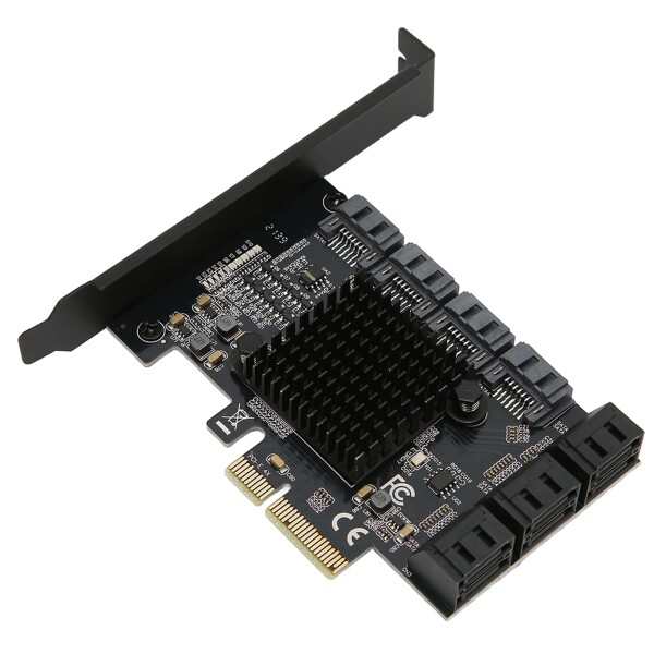 SATA拡張ボード 6Gbps PCI-E 4X to SATA 3.0 10ポート拡張カード SATA拡張カード 増設ボード 拡張アダプタカード