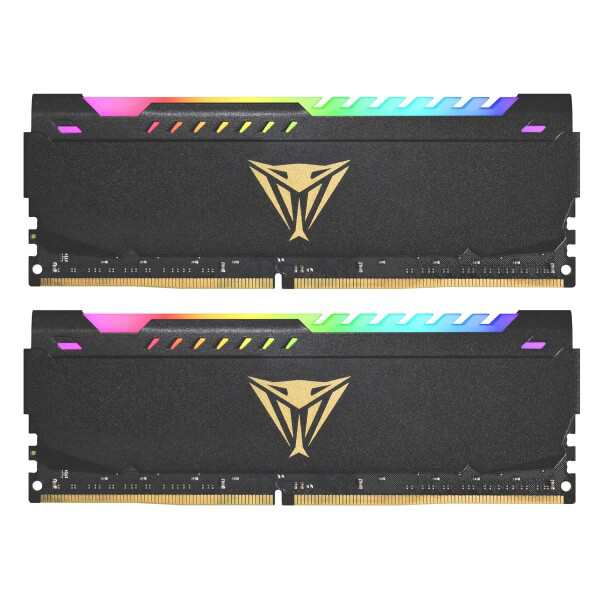 Patriot Memory パトリオットメモリ Viper Steel RGB DDR4 3200MHz PC4-25600 16GBデュアルキット (8GBx2枚) デスクトップ用メモリ PVSR4