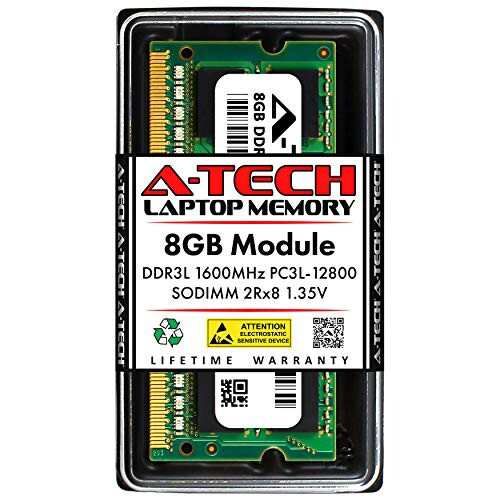 A-Tech 8GB RAM Dell Inspiron 15 3000 3552用 | DDR3 1600MHz PC3-12800 Non-ECC SODIMM 2Rx8 1.35V ノートパソコン & オールインワンメ