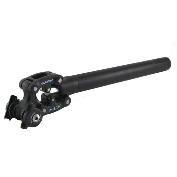 SR Suntour SP12 NCX Suspension Seat Post with Protective Cover 31.6X400mm,Black, VK2353