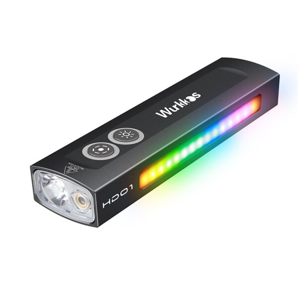 Wurkkos HD01 EDC懐中電灯 1200ルーメン高輝度 Ledライト 充電式 三重光源 IP65防水 軽量 電量指示 防災 作業 アウトドア 緊急用