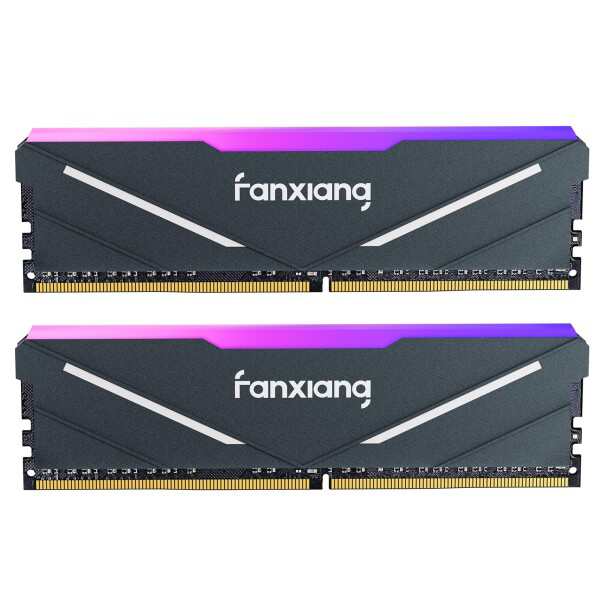 Fanxiang DDR4 3200Mhz 16GBx2枚 デスクトップ用メモリ（RGB発光型）ヒートシンク付き PC RAM XMP2.0対応 高性能 低消費電力 ゲームやマ