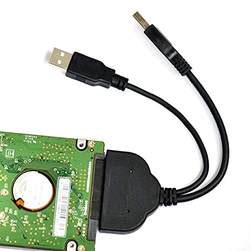 CY SATA - USB 3.0アダプターケーブル 予備5V電源 6Gbps 2.5インチ外