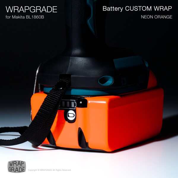 WRAPGRADE（ラップグレード）マキタ 18v バッテリー用 カスタム