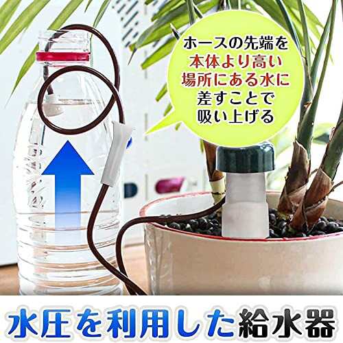 水やり当番 給水キャップ 自動水やり器 植物 自動給水器 8個セット サイフォン式 水調整弁付き 挿し込むだけ 植物 植木鉢 園芸 留守用の通販はau  PAY マーケット ファイナルショッピング au PAY マーケット－通販サイト