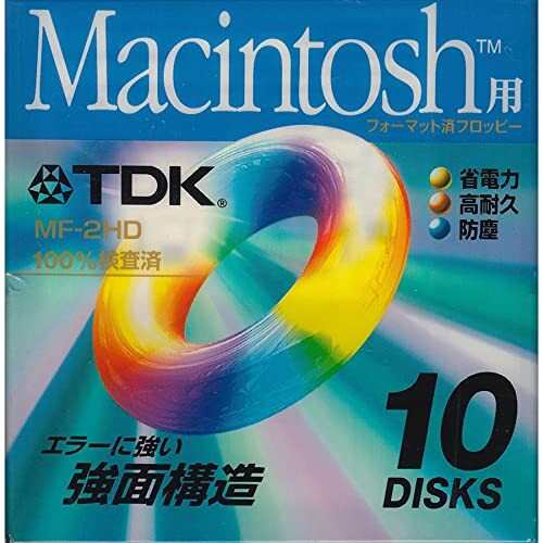 TDK Macintosh用 フロッピーディスク 10枚入りフォーマット済 MF2HD