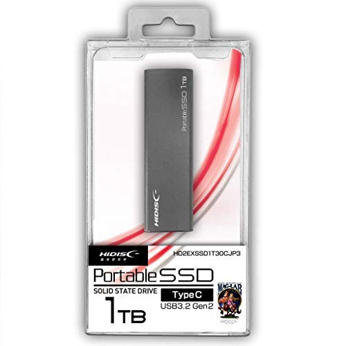 HIDISC USB3.2 Gen2 Type-C対応外付けSSD 1TB HD2EXSSD1T30CJP3