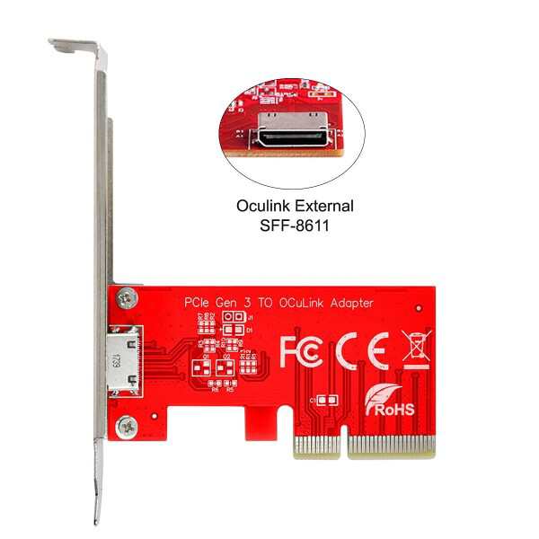 Chenyang PCI-E 3.0 Express 4.0 x4 - Oculink 外部 SFF-8612 SFF-8611