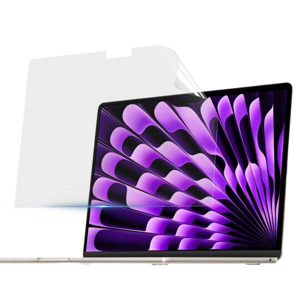 MacBook Air 15インチ(M2)(2023年モデル) 用 ブルーライトカットフィルム 保護フィルム 反射防止 フィルム 映り込み防止 指紋防止 抗菌