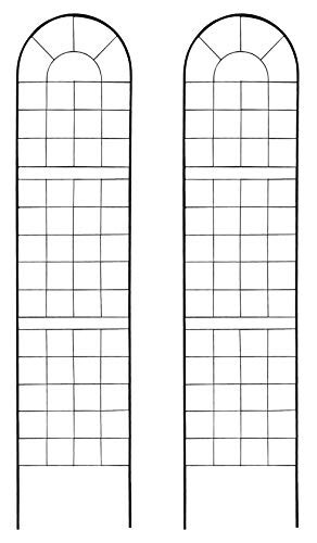 ガーデンガーデン クラシックハイフェンス ハイタイプ 高さ220cm×幅50cm ブラック 2枚セット アイアントレリス YBIF220CP2P-BLK