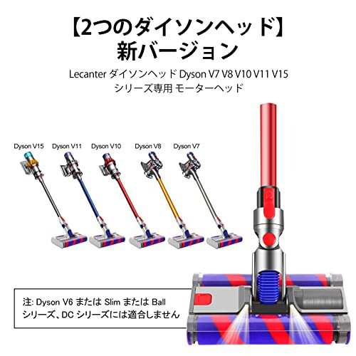 Lecanter ダイソンV7ヘッド、ソフトローラークリーナーヘッド V7 V8 V10 V11シリーズに対応 モーターヘッド Dyson  掃除機のに適用 LED付の通販はau PAY マーケット - ファイナルショッピング | au PAY マーケット－通販サイト