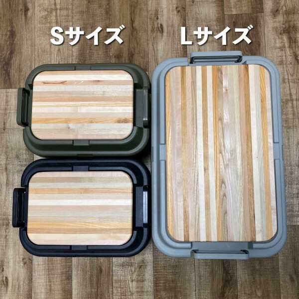 Newie ひだの森 カッティングボード まな板 ストライプボード Lサイズ 幅50×奥行30×厚み1cm 50Lコンテナボックス対応 木製 日本製 飛騨