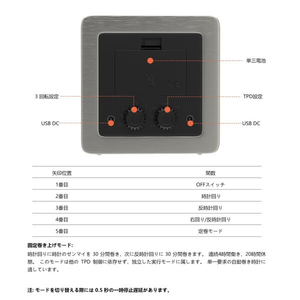 DUKWINワインディングマシーン 1本巻き 腕時計自動巻き上げ機 ウォッチワインダー 時計ケース 調整可能クッション ヴィーガンレザー 静音