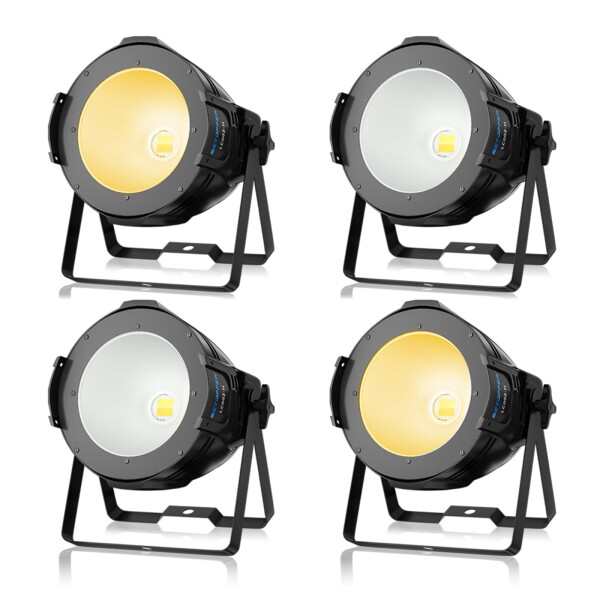 BETOPPER 200W COB LED 舞台照明 撮影録画スポットライトステージライトDJ ストロボ効果照明 DMX-512 2/4CH Party Light 音声起動 照明ラ