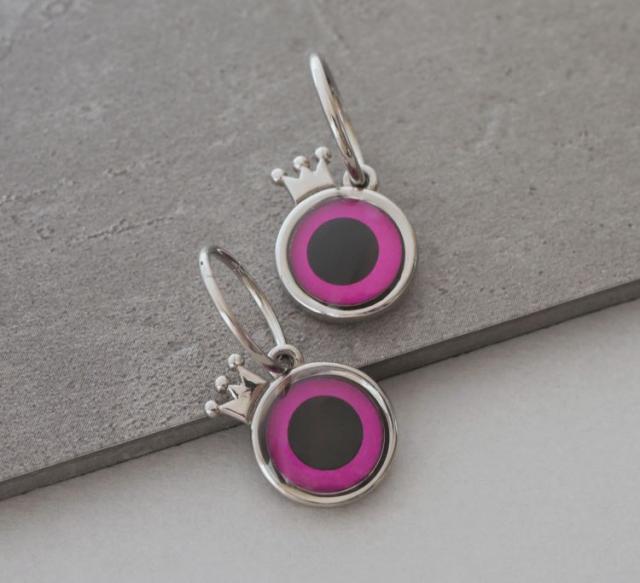 kaaオリジナルブランド 女王の証 Queenspain 目玉ピアス 片耳用 ネオ