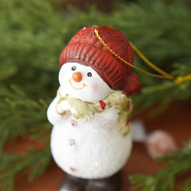 スワロフスキー SWAROVSKI クリスマスオーナメント 雪だるま2個セット