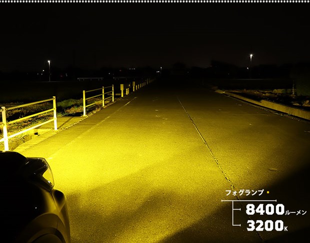 専用 単 H11 led トヨタ・ダイハツ車 純正 対応 LED MONSTER L8400 クリア