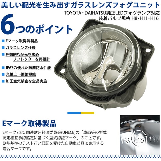 専用 単 H11 led トヨタ・ダイハツ車 純正 対応 LED MONSTER L8400 クリア