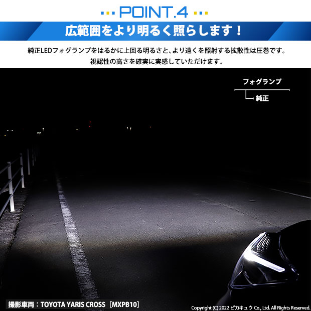 トヨタ ヤリスクロス (MXPB/MXPJ 10系) 対応 H11 led MICRO LED