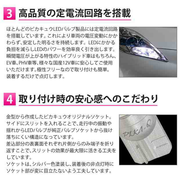 ダイハツ タントカスタム (L350S/360S) 対応 LED ポジションランプ T10 5連 90lm ホワイト アルミ基板搭載 2個 車幅灯 2- B-5の通販はau PAY マーケット - ピカキュウ【車用LEDバルブ専門店＆サウナ用品】 | au PAY マーケット－通販サイト