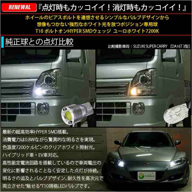 トヨタ カローラ フィールダー (NKE/NRE/NZE160系 中期) 対応 LED ポジションランプ T10 ボルトオン 45lm ユーロホワイト  7200K 2個 3-B-の通販はau PAY マーケット - ピカキュウ【車用LEDバルブ専門店＆サウナ用品】 | au PAY  マーケット－通販サイト