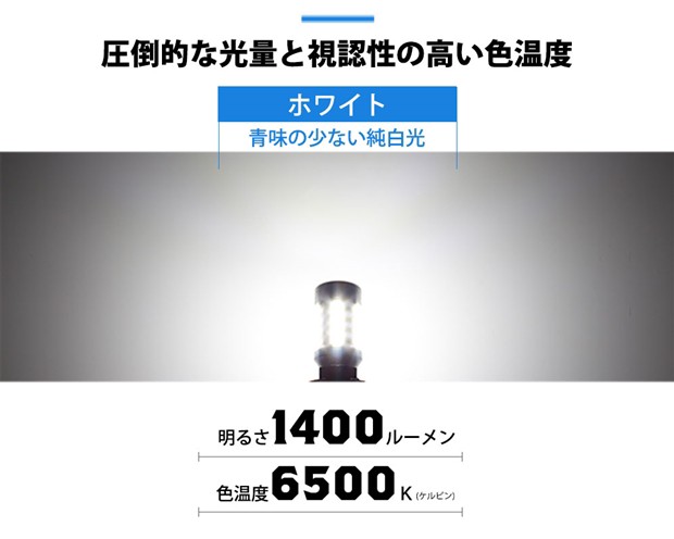 トヨタ ヴォクシー (80系 後期) 対応 LED バックランプ T16 LED monster 1400lm ホワイト 6500K 2個 後退灯  11-H-1｜au PAY マーケット