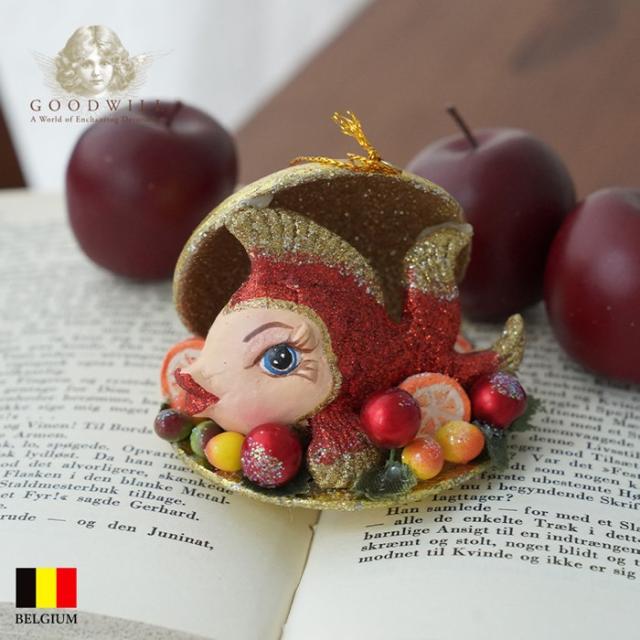 クリスマスツリー 飾り オーナメント ベルギー GOODWILL グッドウィル フィッシュマン 冠なし [2] 6cm［B92364］の通販は 5,310円