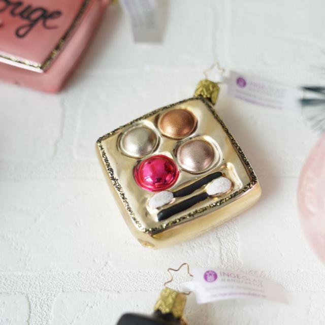 INGEGLAS アイシャドウ クリスマスオーナメント ゴールド クリスマスツリー オーナメント 飾り ドイツ INGE-GLAS GOODS