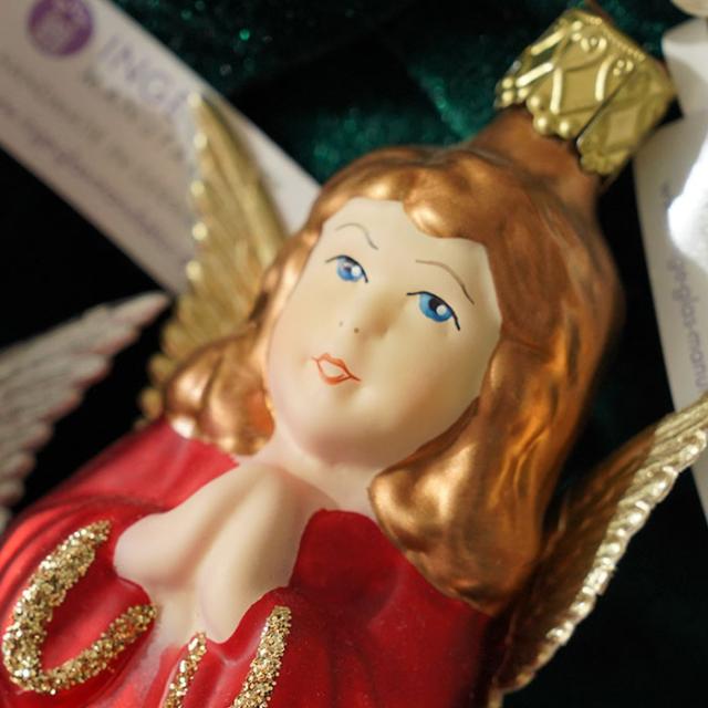 Inge glas インゲグラス 星を持つ天使 ガラスオーナメント クリスマス