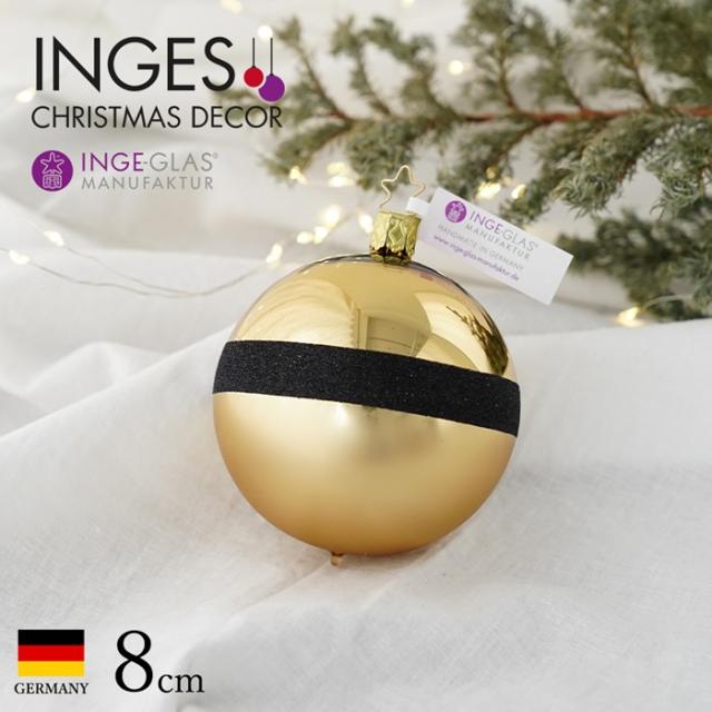 1001 クリスマスツリー オーナメント ドイツ Inge Glas Manufaktur インゲ グラス ボール ゴールドシャイン マット ブラックの通販はau Pay マーケット ピカキュウモバイル カーled専門店
