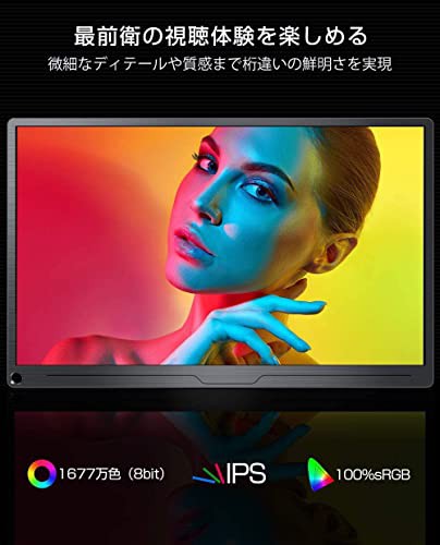 在庫あり】モバイルモニター EVICIV 15.6インチ モバイルディスプレイ