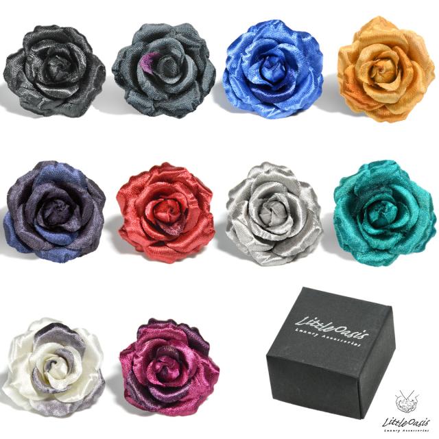 アクセサリー 薔薇 バラ 造花 光沢 ブローチ ラペルピン ドレス ブートニエール ブルー青 111 結婚式 パーティ コサージュの通販はau Pay マーケット ブラックバリア