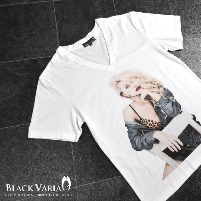 VIP【 】フォトプリント クルーネック Tシャツ White prw-crzkt008ls-wh2.jpg