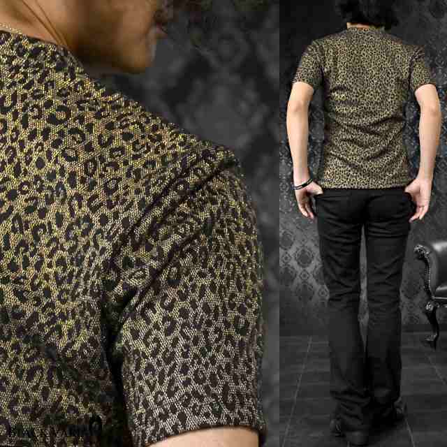 楽天市場】Tシャツ ヒョウ柄 Vネック メンズ 豹柄 日本製 スリム