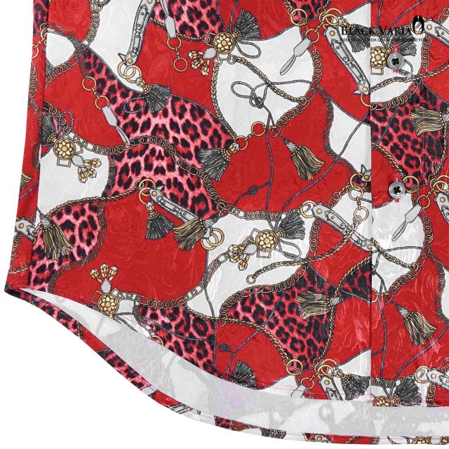 サテンシャツ ドレスシャツ レギュラーカラー メンズ ドゥエボットーニ